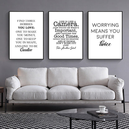 Quadro Frase Minimalista