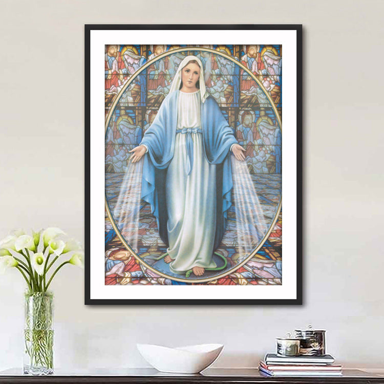 Ricamo punto croce Madonna