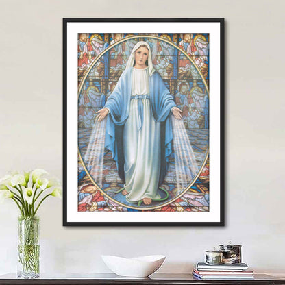 Ricamo punto croce Madonna