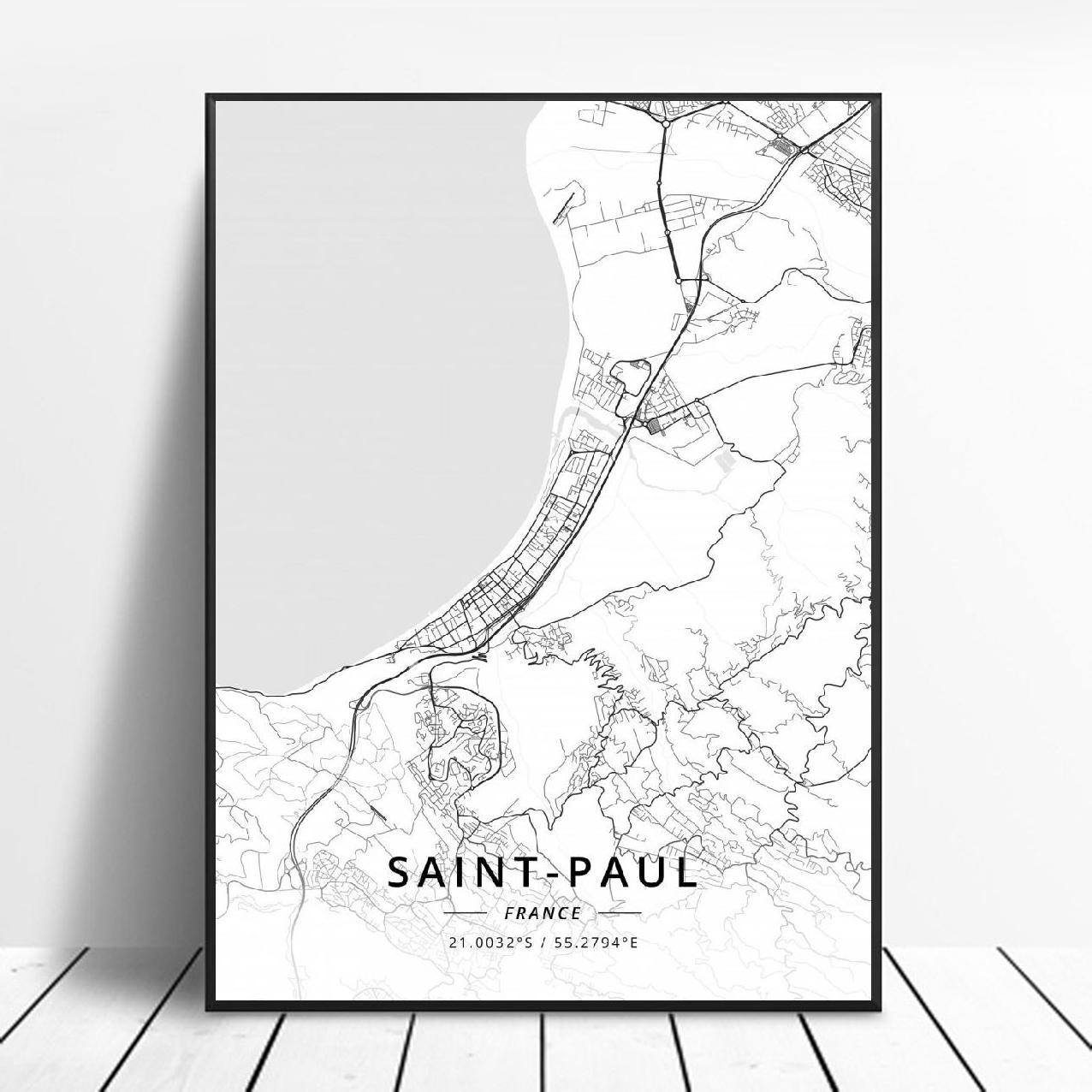 Quadro mappa città
