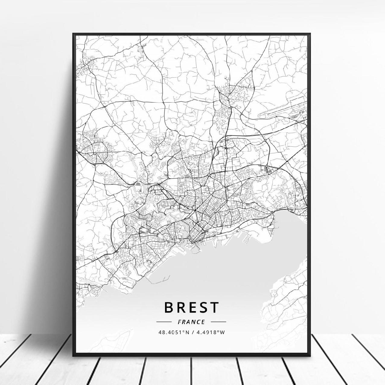 Quadro mappa città