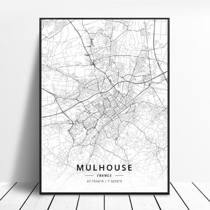 Quadro mappa città
