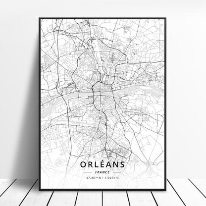 Quadro mappa città
