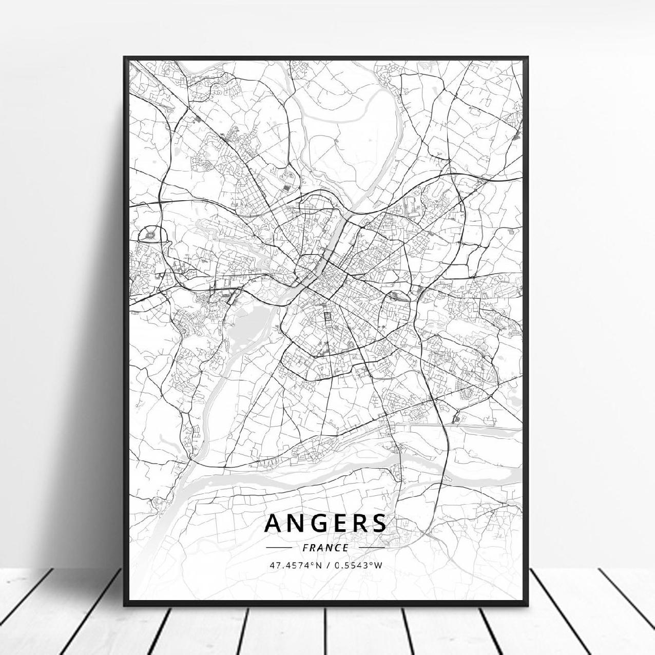 Quadro mappa città