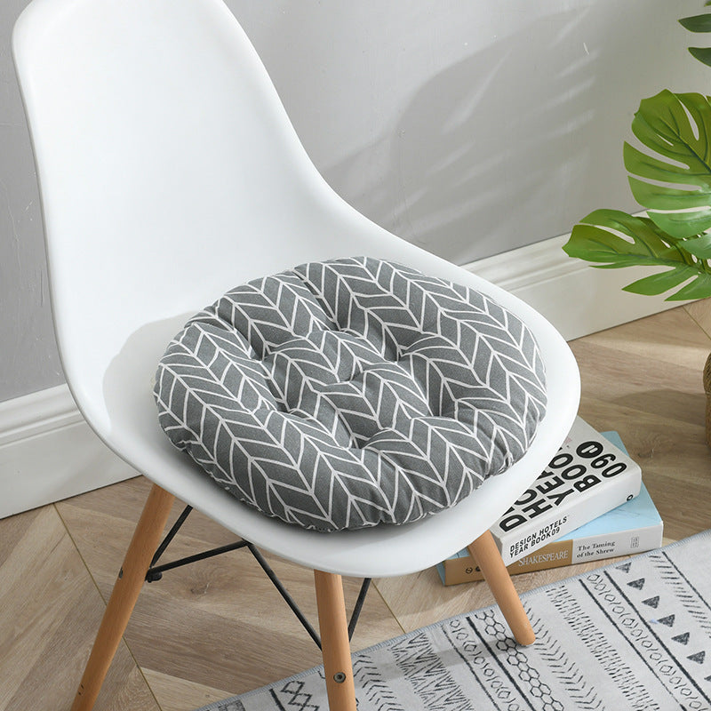 Cuscino rotondo cotone lino