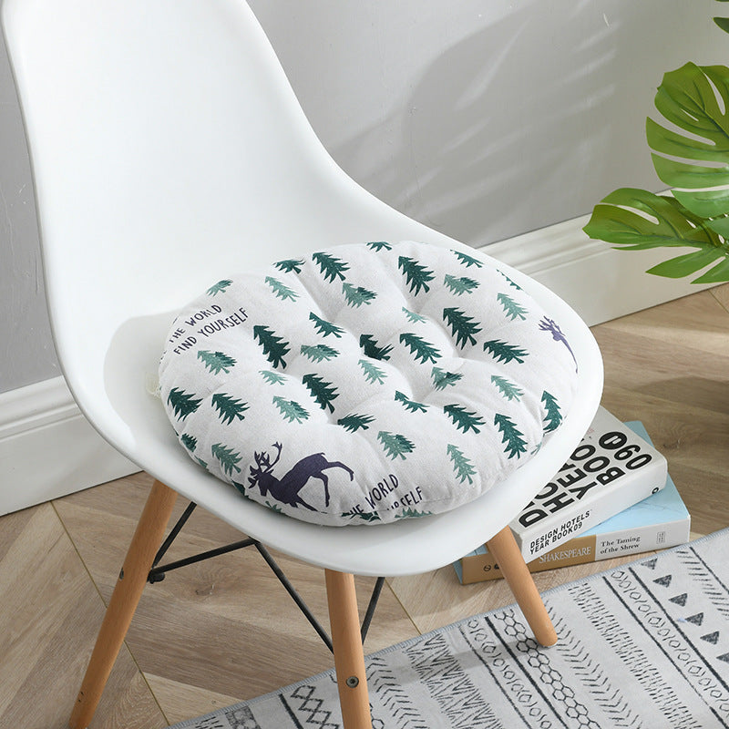 Cuscino rotondo cotone lino