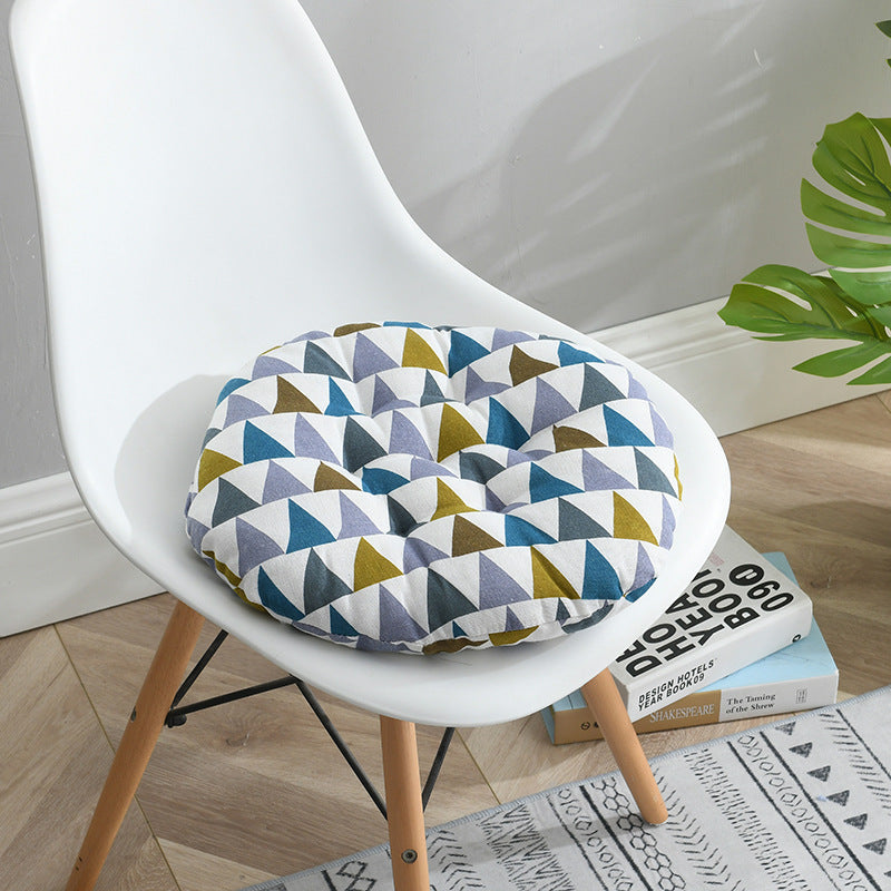 Cuscino rotondo cotone lino