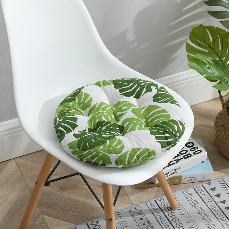 Cuscino rotondo cotone lino