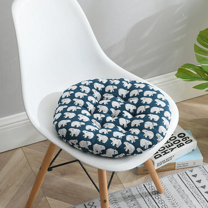Cuscino rotondo cotone lino