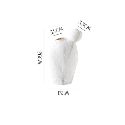 Vaso ceramica fiori secchi