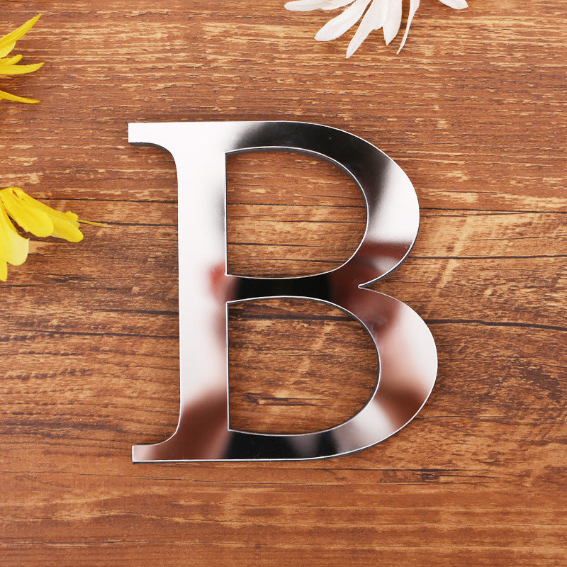 Adesivo Lettere Specchio 3D
