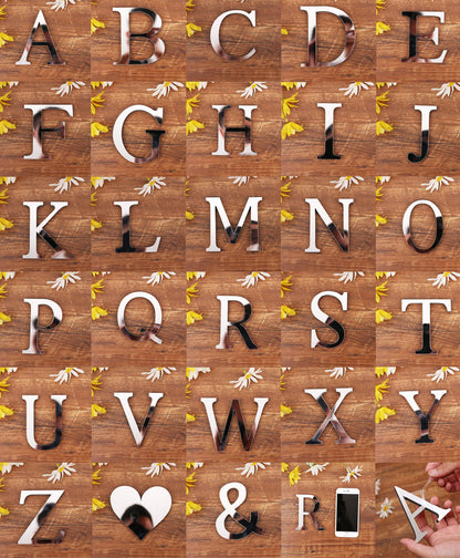 Adesivo Lettere Specchio 3D