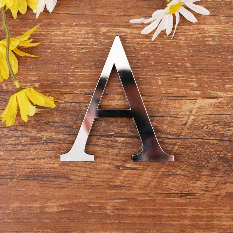 Adesivo Lettere Specchio 3D