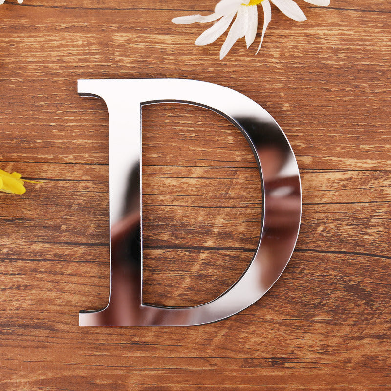Adesivo Lettere Specchio 3D