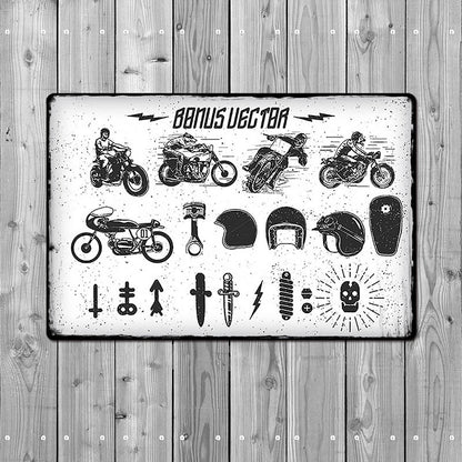 Quadro Moto Vintage