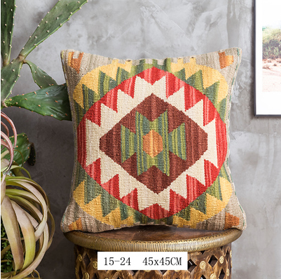 Cuscino lana bohemien