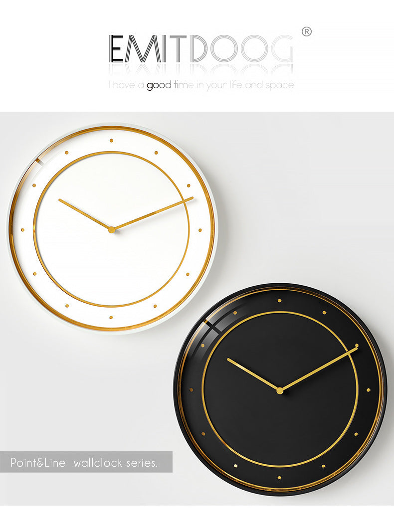 Orologio da parete Dorato concentrico