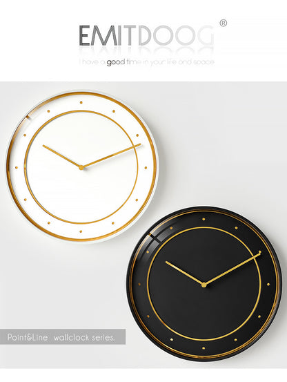 Orologio da parete Dorato concentrico