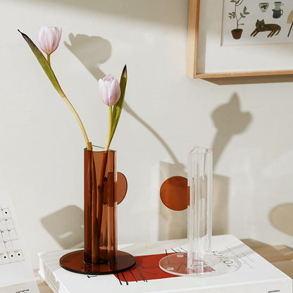Vaso geometrico di acrilico