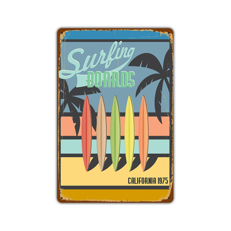 Quadro metallo spiaggia