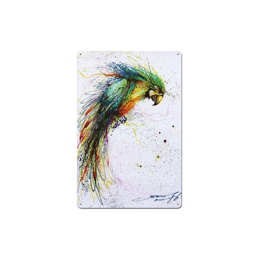 Adesivo murale Pappagallo acquerello splatter