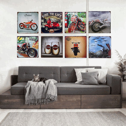 Quadro vintage in latta