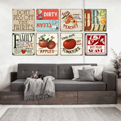 Quadro vintage metallo