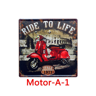 Quadro vintage in latta