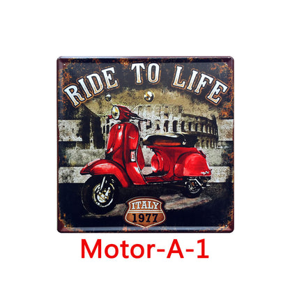 Quadro vintage in latta