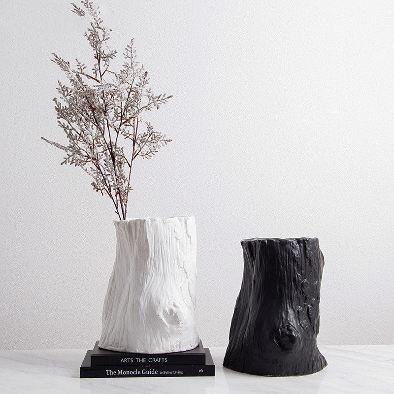 Vaso bianco e nero