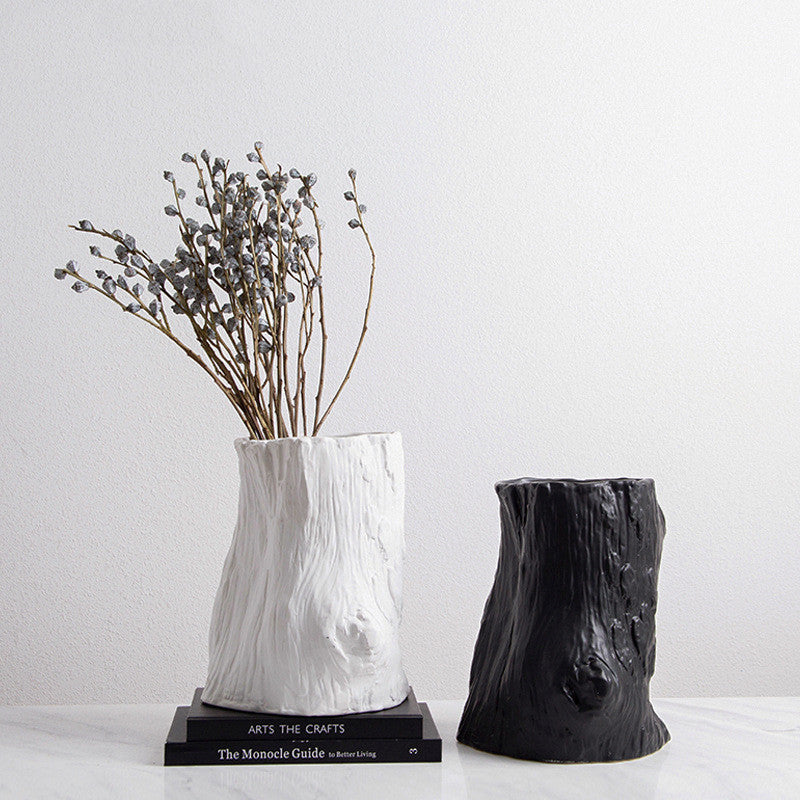 Vaso bianco e nero