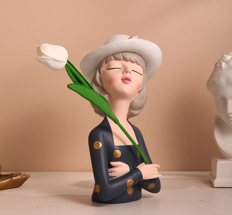 Ornamento ragazza nordico