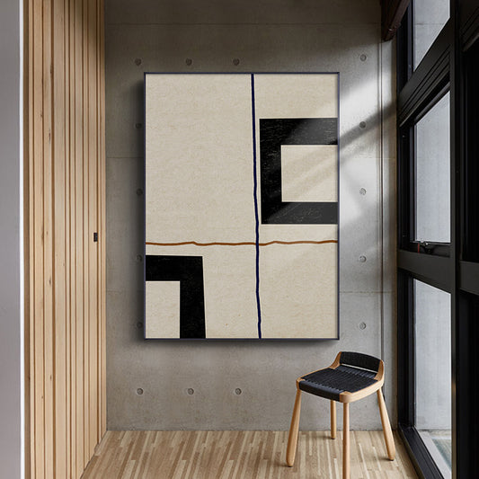 Adesivo murale Geometrie bianco nero