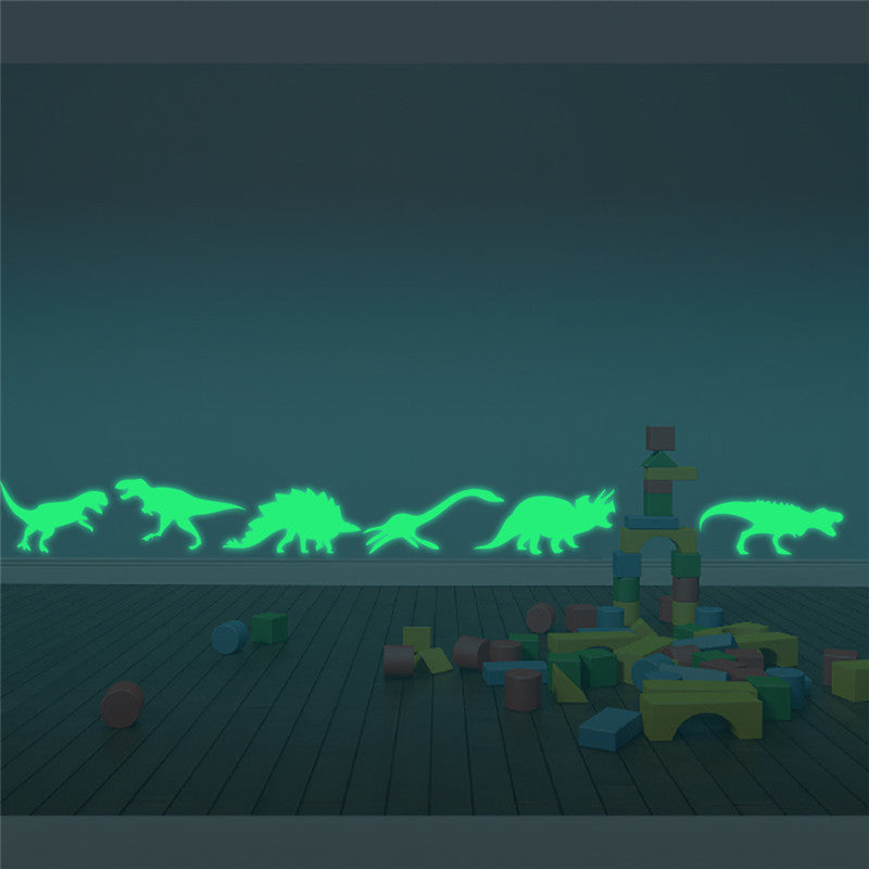 Adesivo murale dinosauro fluorescente