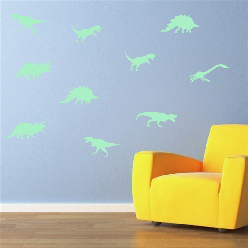 Adesivo murale dinosauro fluorescente