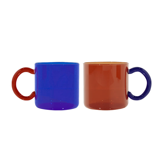 Tazza vetro colori