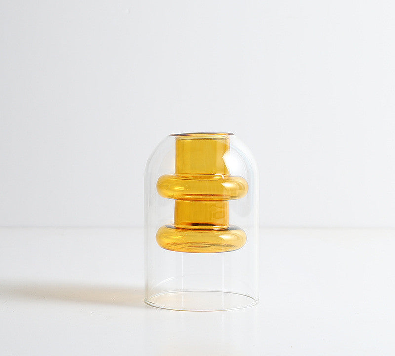 Vaso in vetro trasparente
