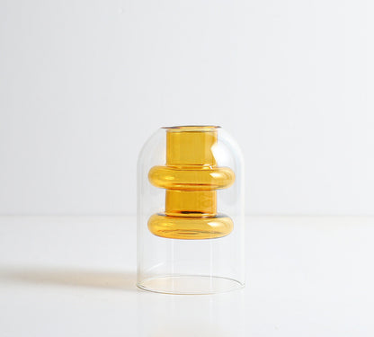 Vaso in vetro trasparente