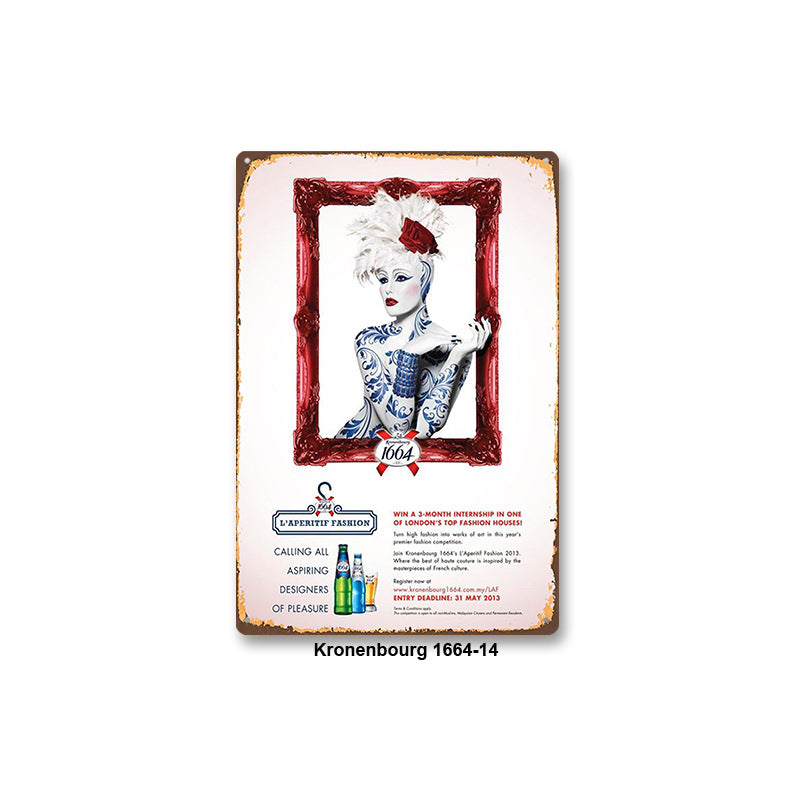 Adesivo murale Birra vintage