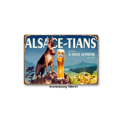 Adesivo murale Birra vintage