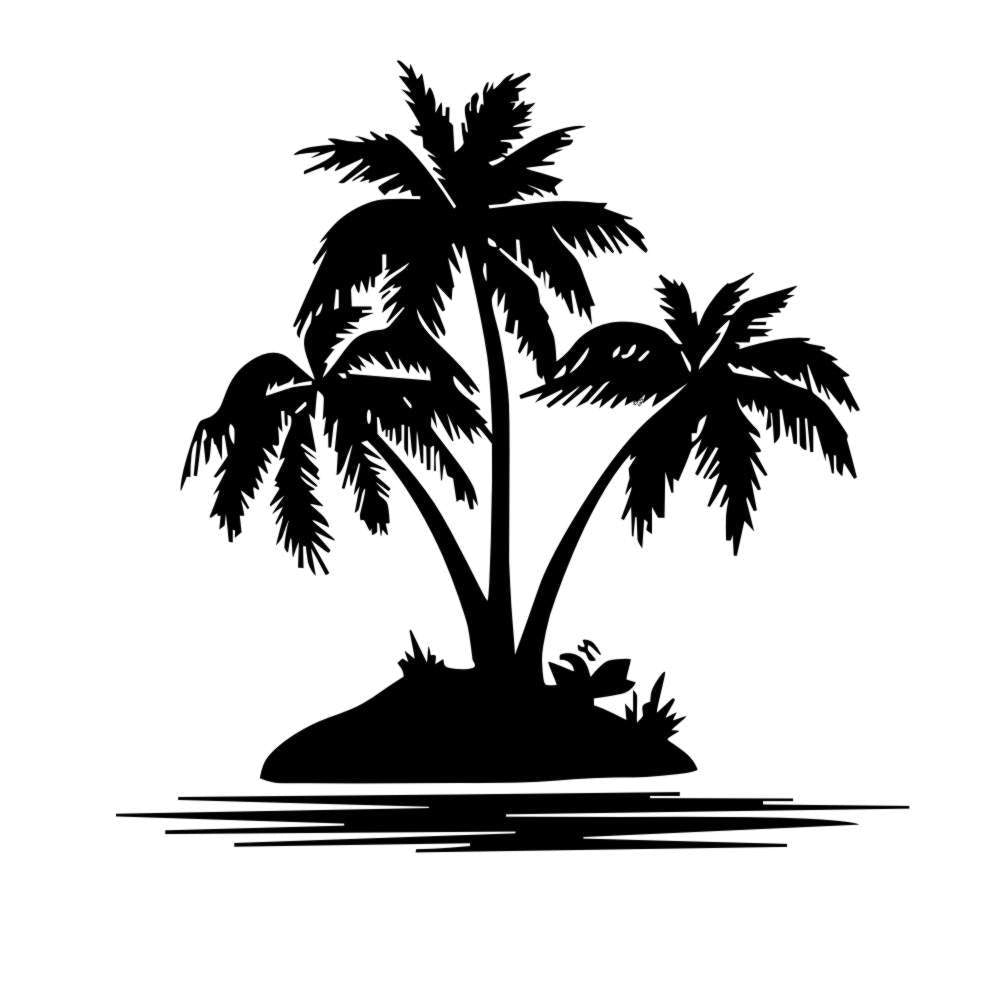 Adesivo Palme Tropicali