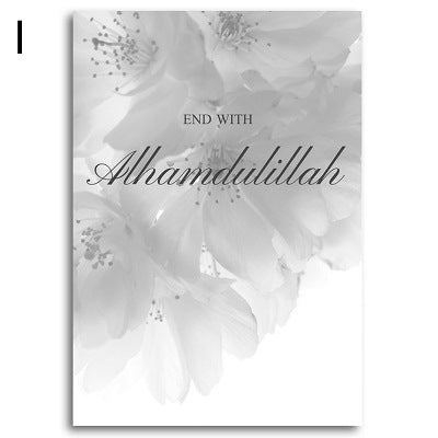 Quadro canvas calligrafia floreale