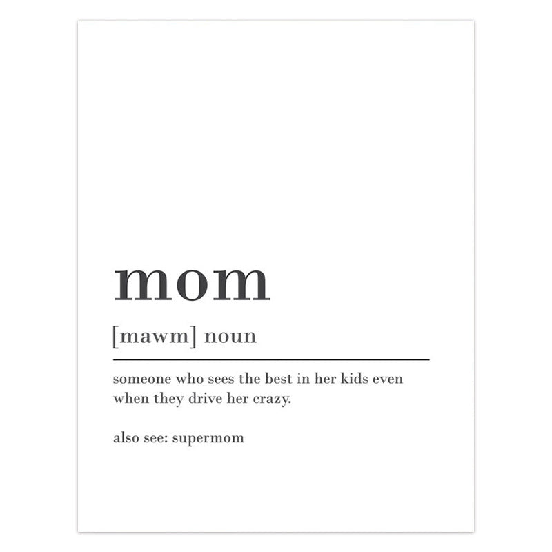 Poster famiglia stile nordico
