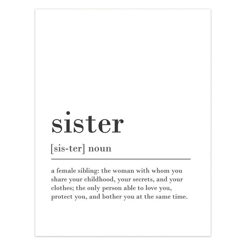 Poster famiglia stile nordico
