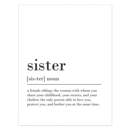 Poster famiglia stile nordico