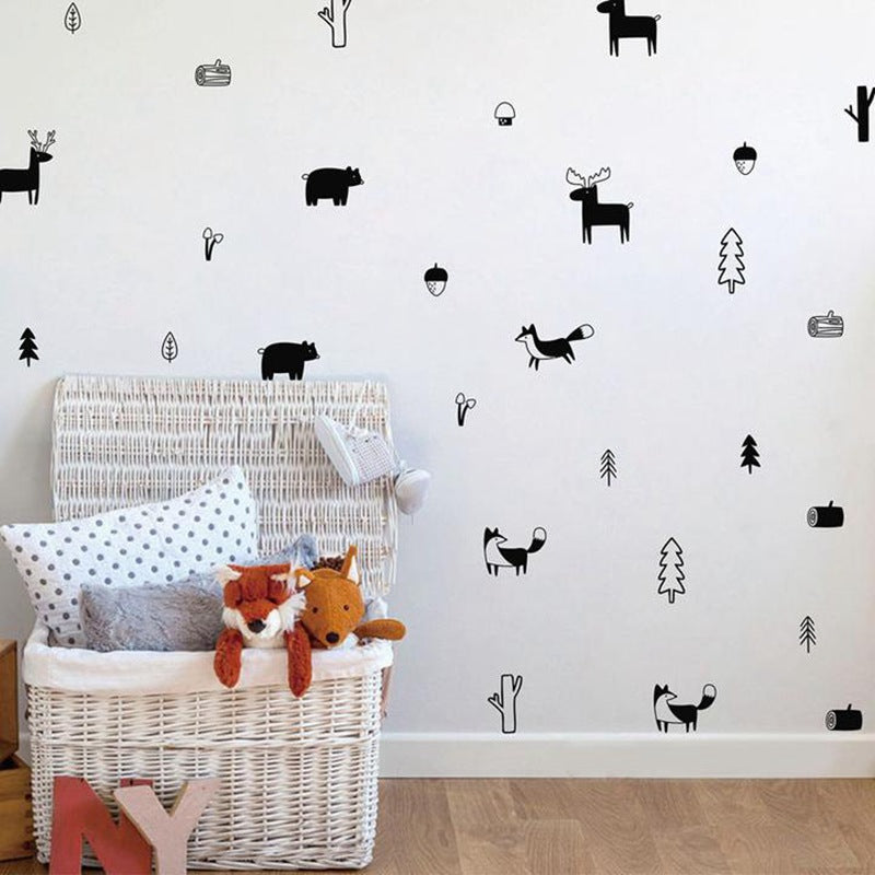 Adesivo murale bosco scandinavo