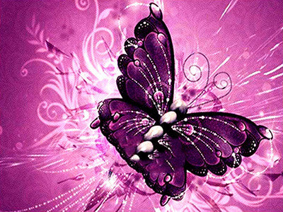 Quadro Diamante Farfalla