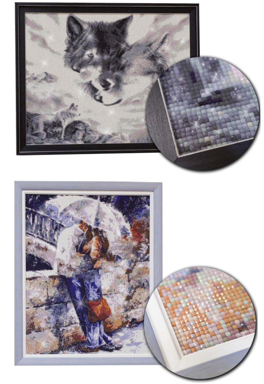 Quadro diamantini fiori