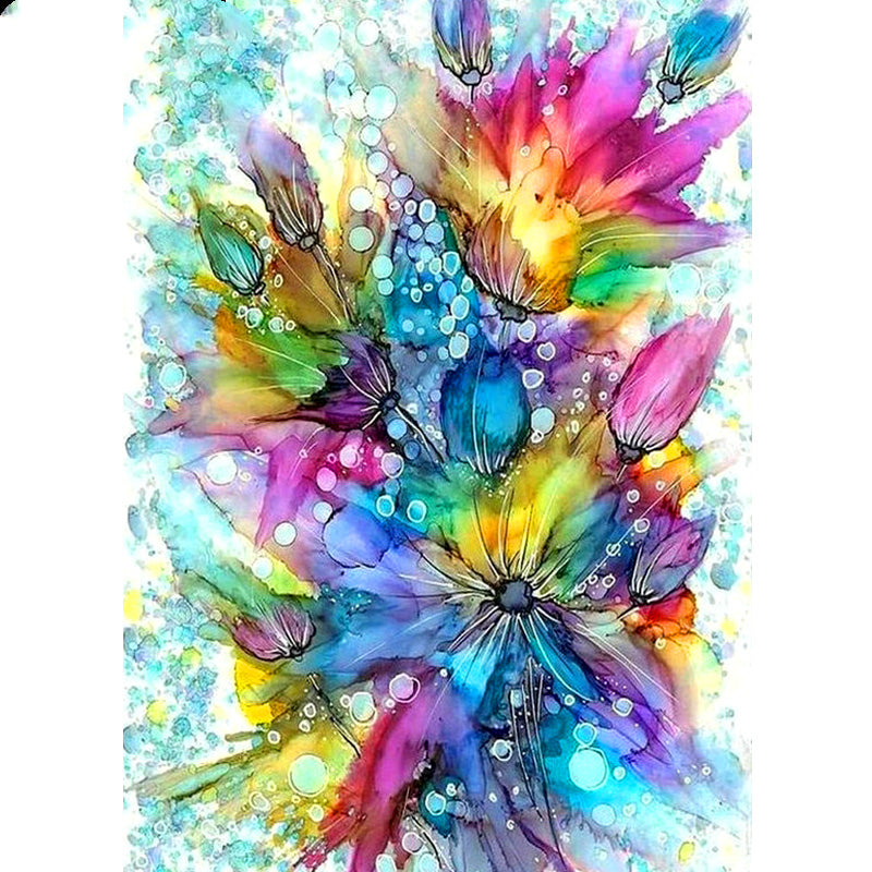 Quadro diamantini fiori