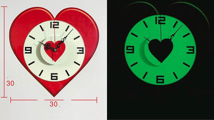 Orologio da parete Neon luminescenti